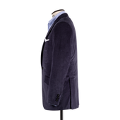 Single Breasted Notch Lapel Jacket In Corduroy