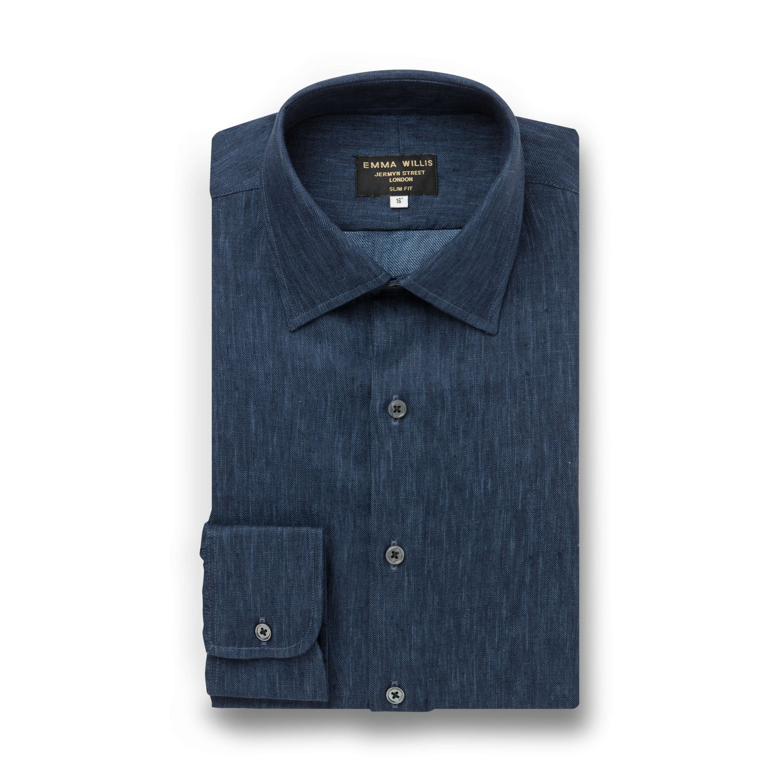 Denim Twill Linen Shirt New