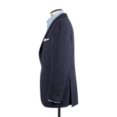 Single Breasted Notch Jacket In Glen Check