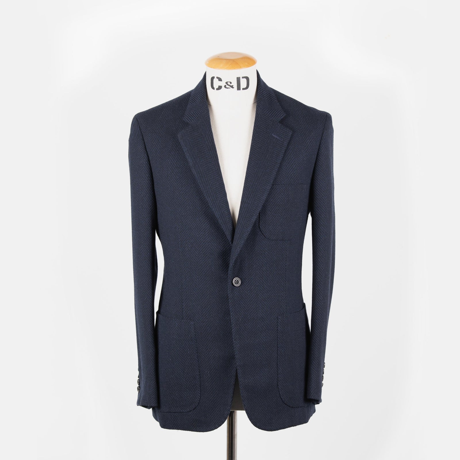 Single Breasted Cardigan Jacket In Herringbone Jersey