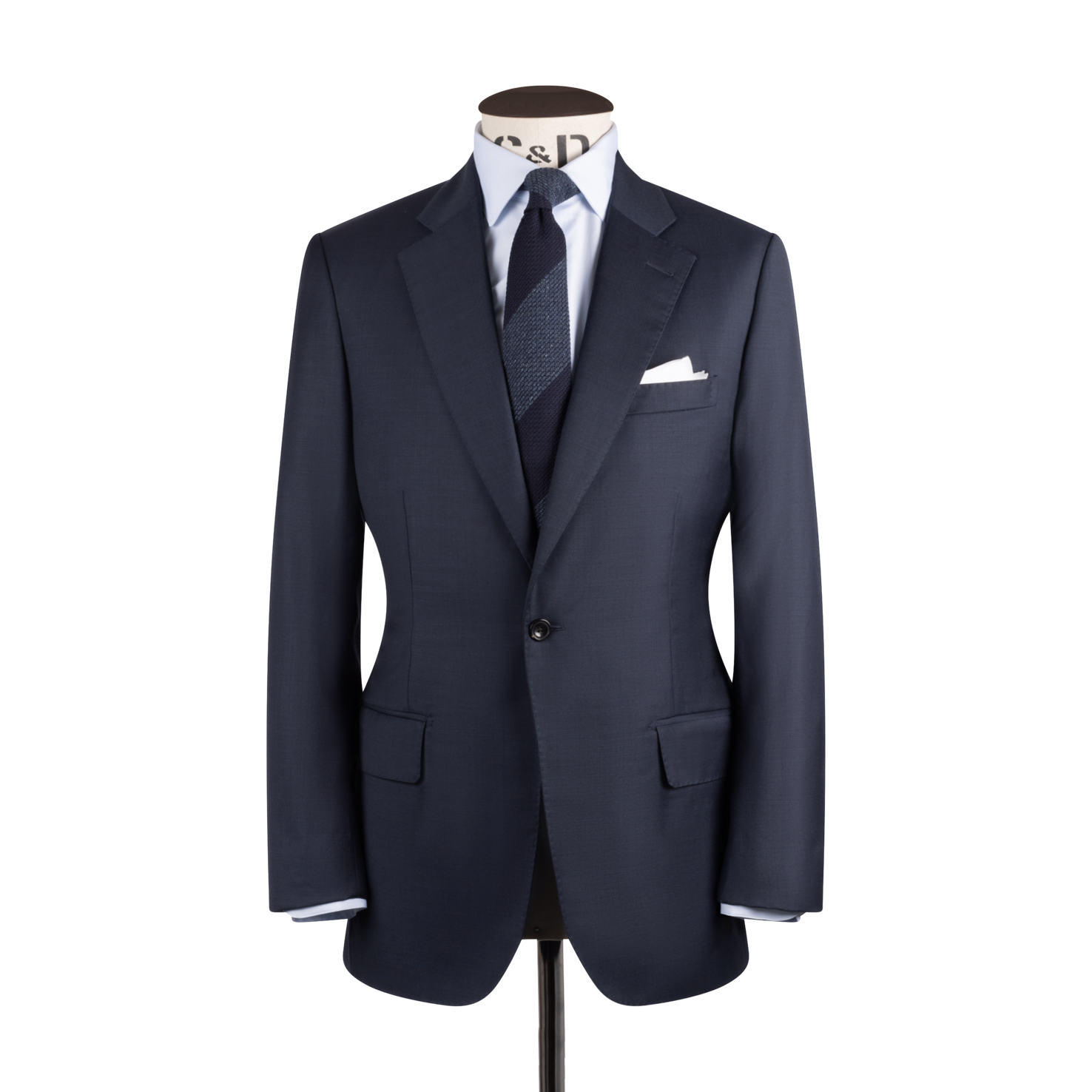 Single Breasted Classic Notch Suit In Hopsack