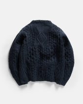 Dover Rugged Cableknit Crewneck Sweater Andean Wool