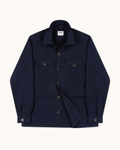 Overshirt - Navy Washed Cotton