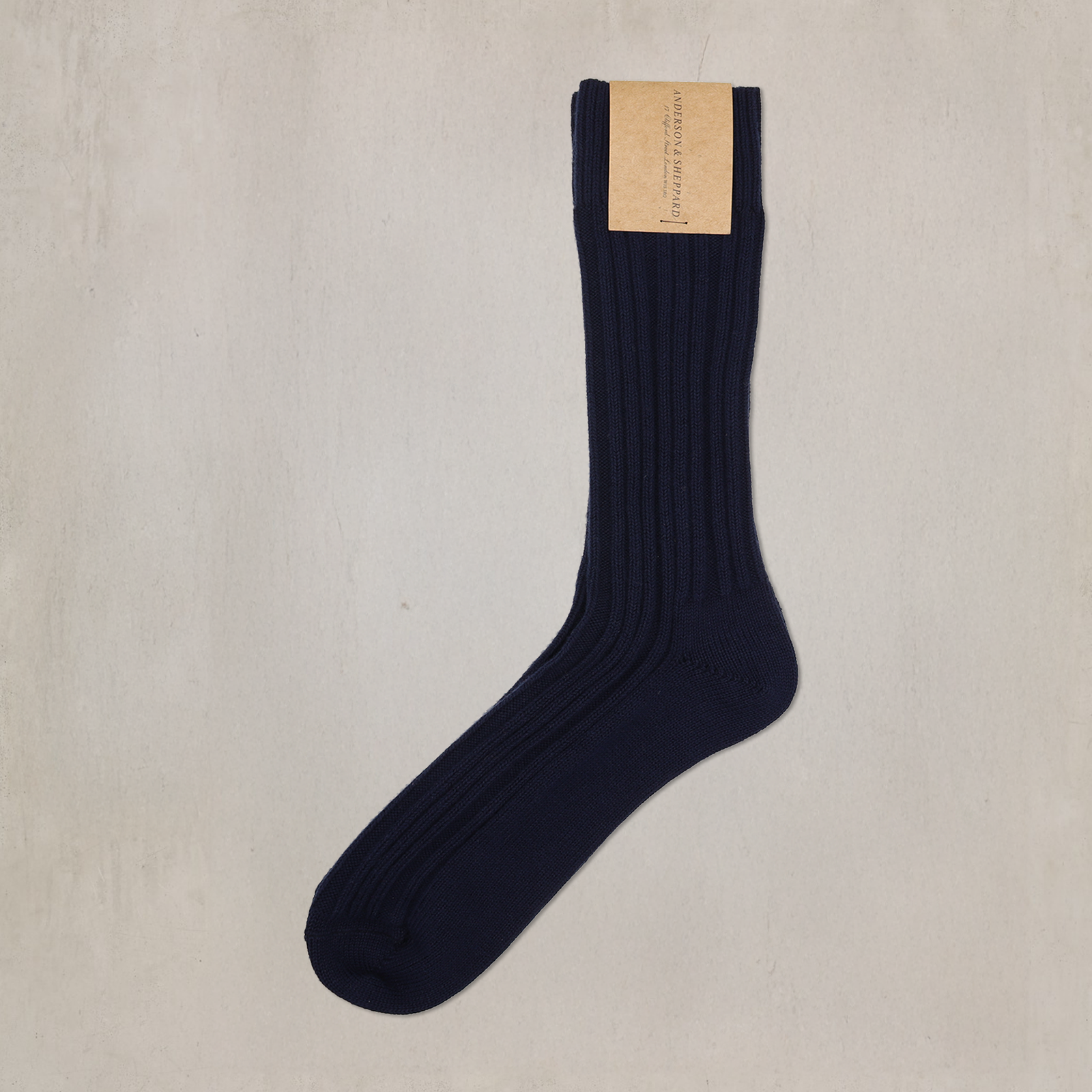 Ribbed Cotton Socks In