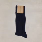 Ribbed Cotton Socks In