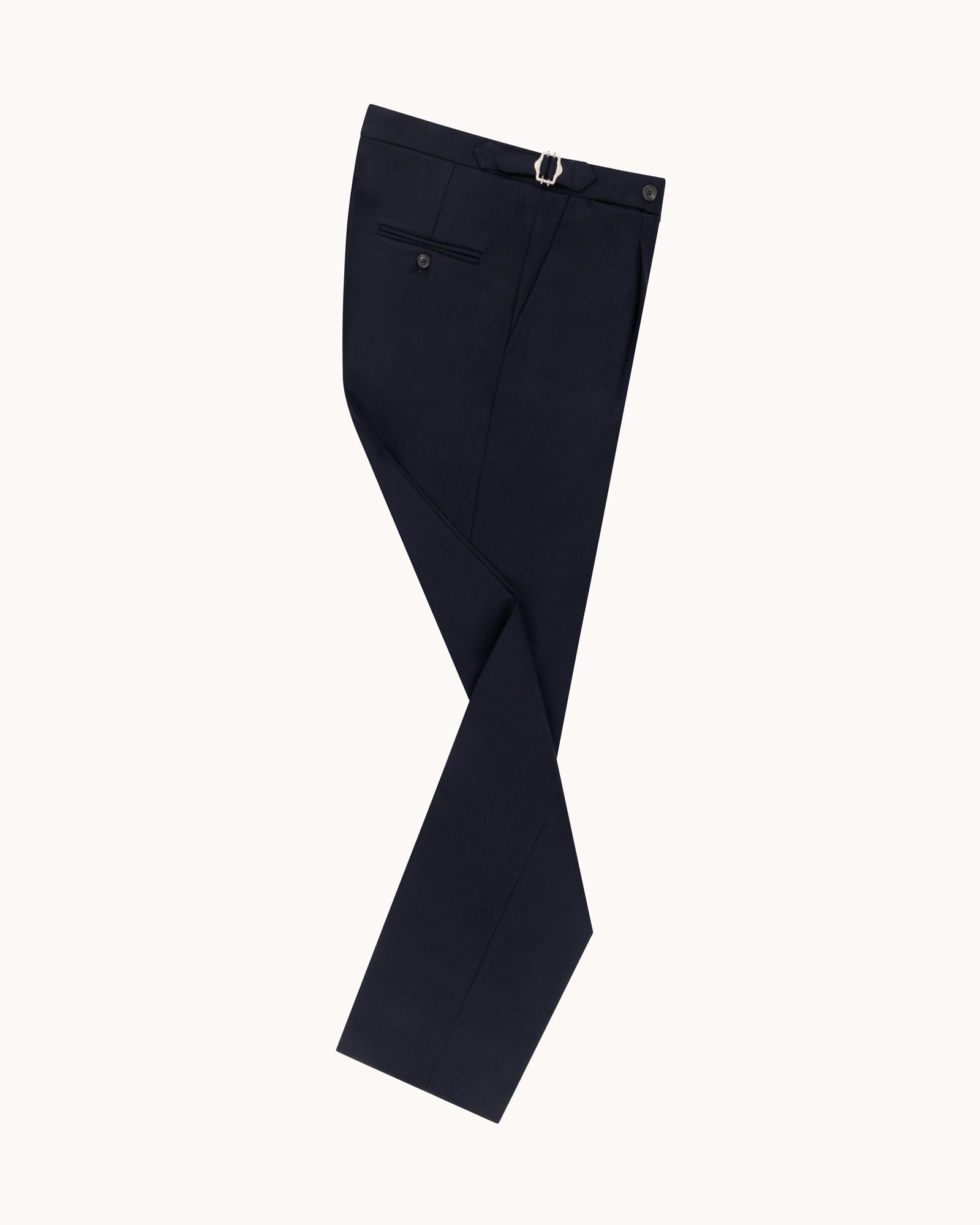 Single Pleat Trouser Wool Cavalry Twill