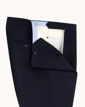 Single Pleat Trouser Wool Cavalry Twill