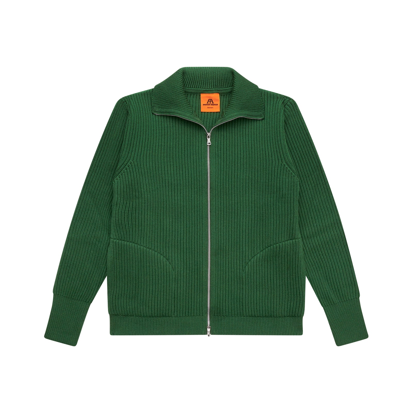 Full Zip Pockets Green