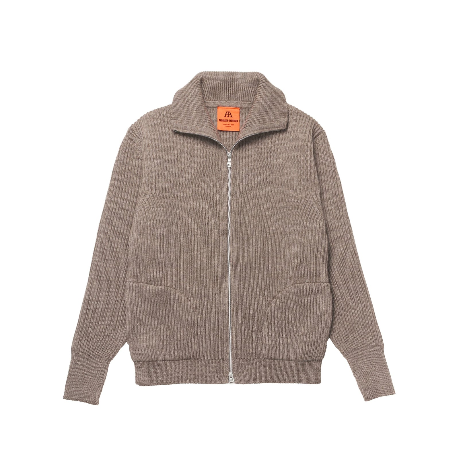 Full Zip Pockets Natural Taupe