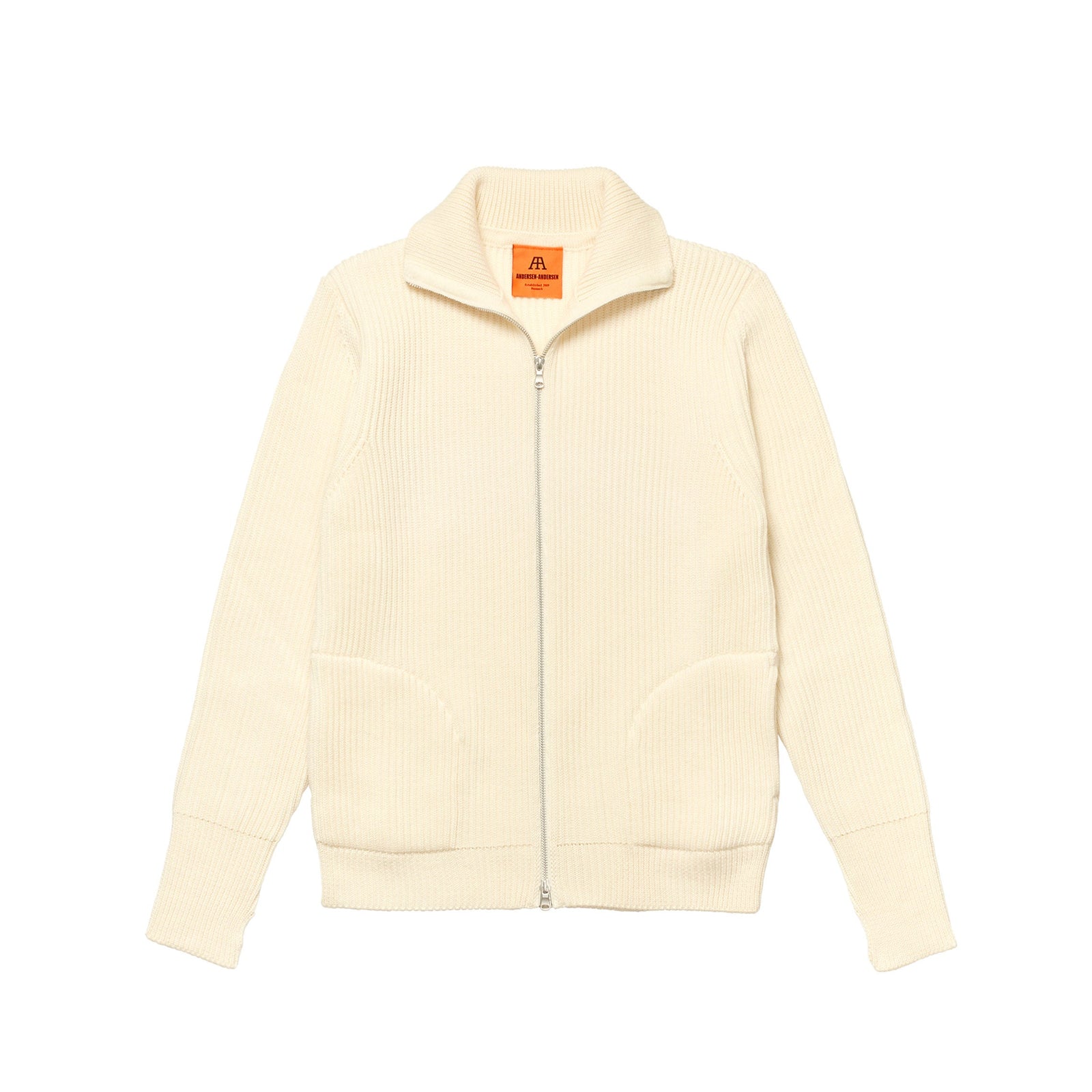 Full Zip Pockets Off White