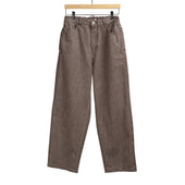 7-Pocket utility pants in slubby cacao denim