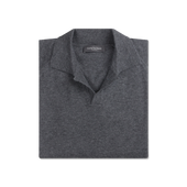 Polo Neck Jumper in Graphite
