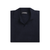 Polo Neck Jumper in Midnight