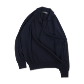 Polo Neck Jumper In Midnight