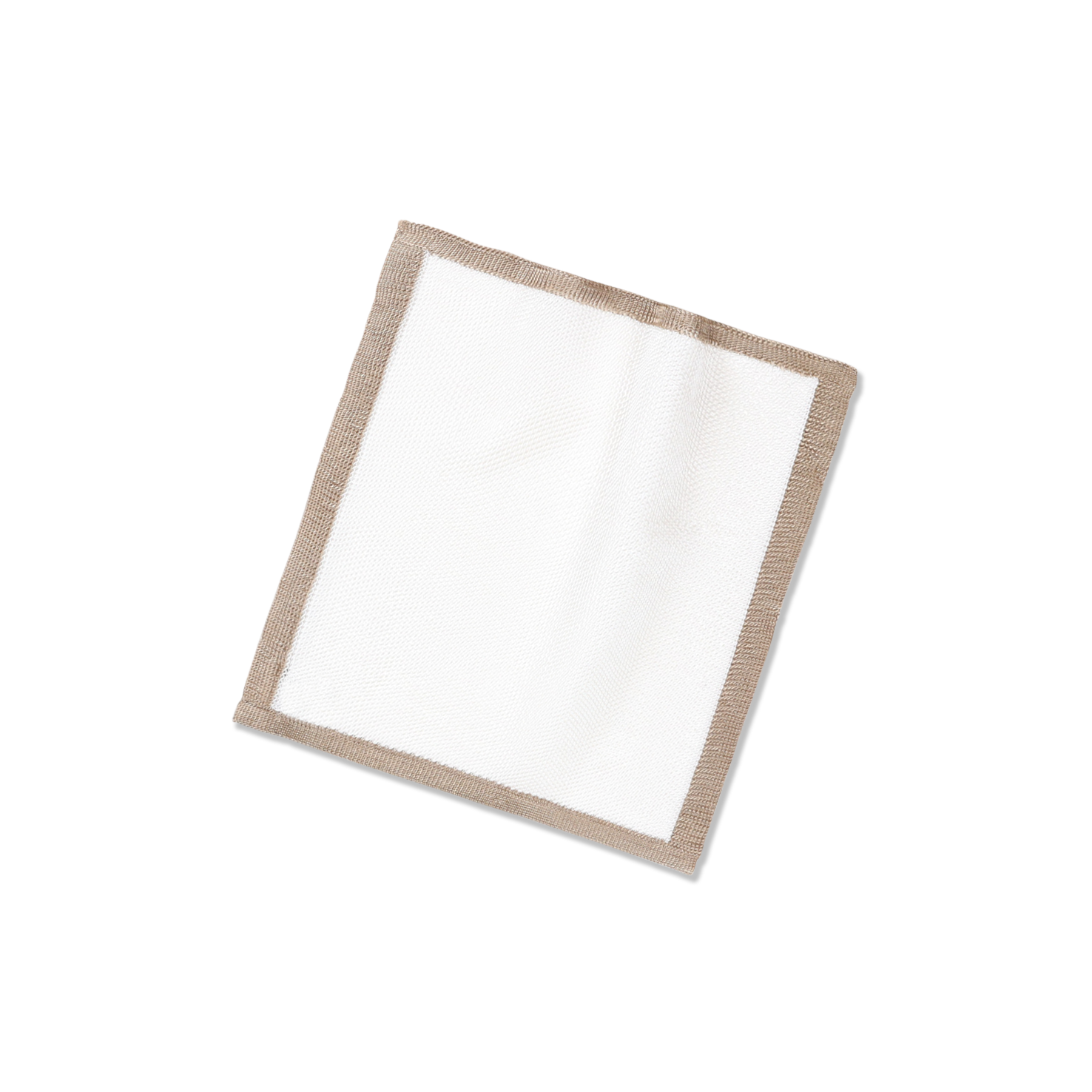 Knitted Pocket Square In Silk