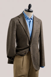 Naples Blazer Wool Cashmere Herringbone