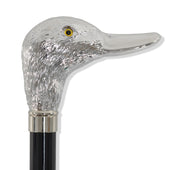 FWS2 Nickel Finish Duck Head Walking Stick (NEW 2026)