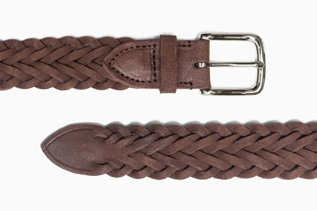 British Pasture Suede Herringbone Belt