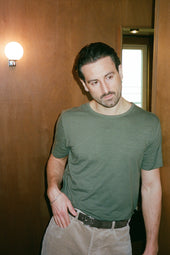 Steve Slub Cotton Tee Green
