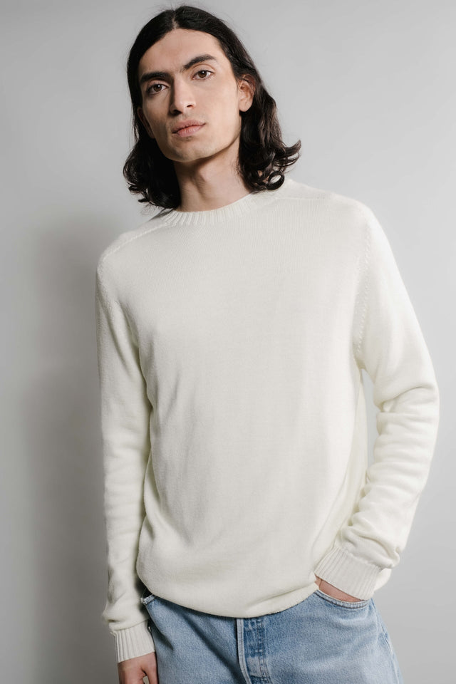 Pull Aris Col Rond - Écru