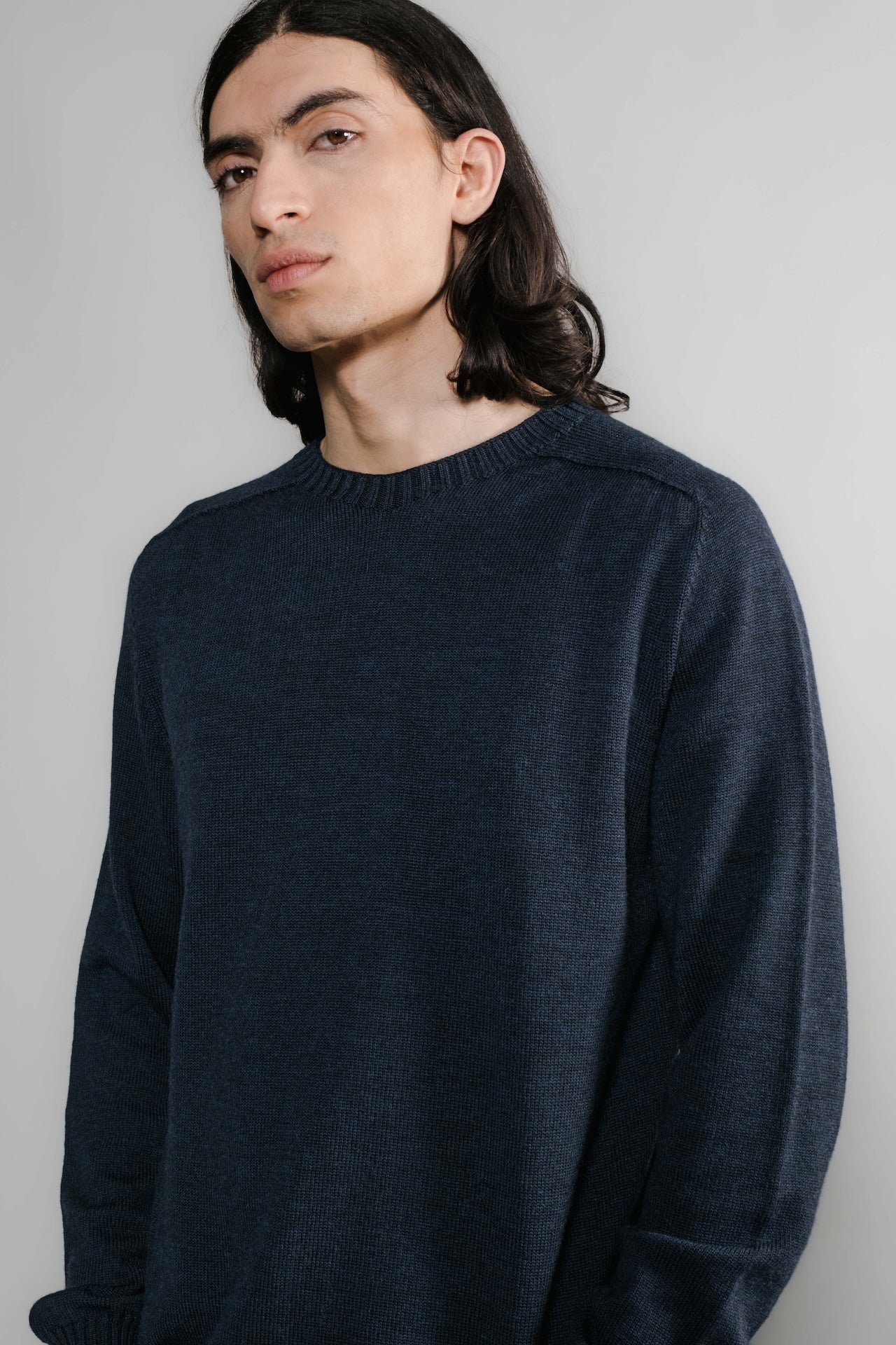 Pull Aris Col Rond Marine