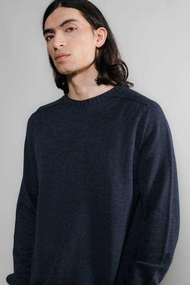 Pull Aris Col Rond - Marine