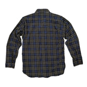 Nixon Shirt - Navy Printed Plaid Corduroy - Warehouse - Last One - Size Medium