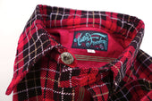 Nixon Shirt - Red Printed Plaid Corduroy