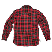 Nixon Shirt - Red Printed Plaid Corduroy