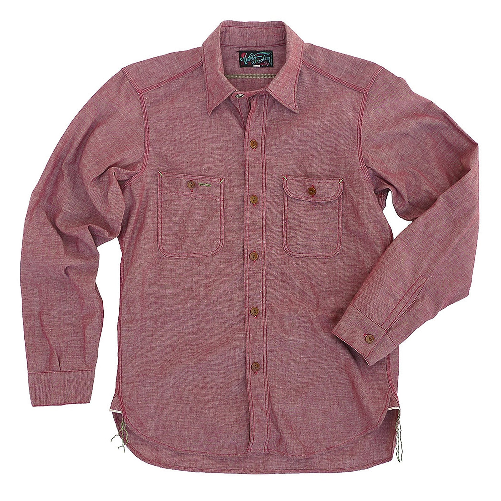 Nixon Shirt - Red Chambray - Warehouse