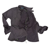 Nixon Shirt - Black Double "Calico" Twill - Warehouse