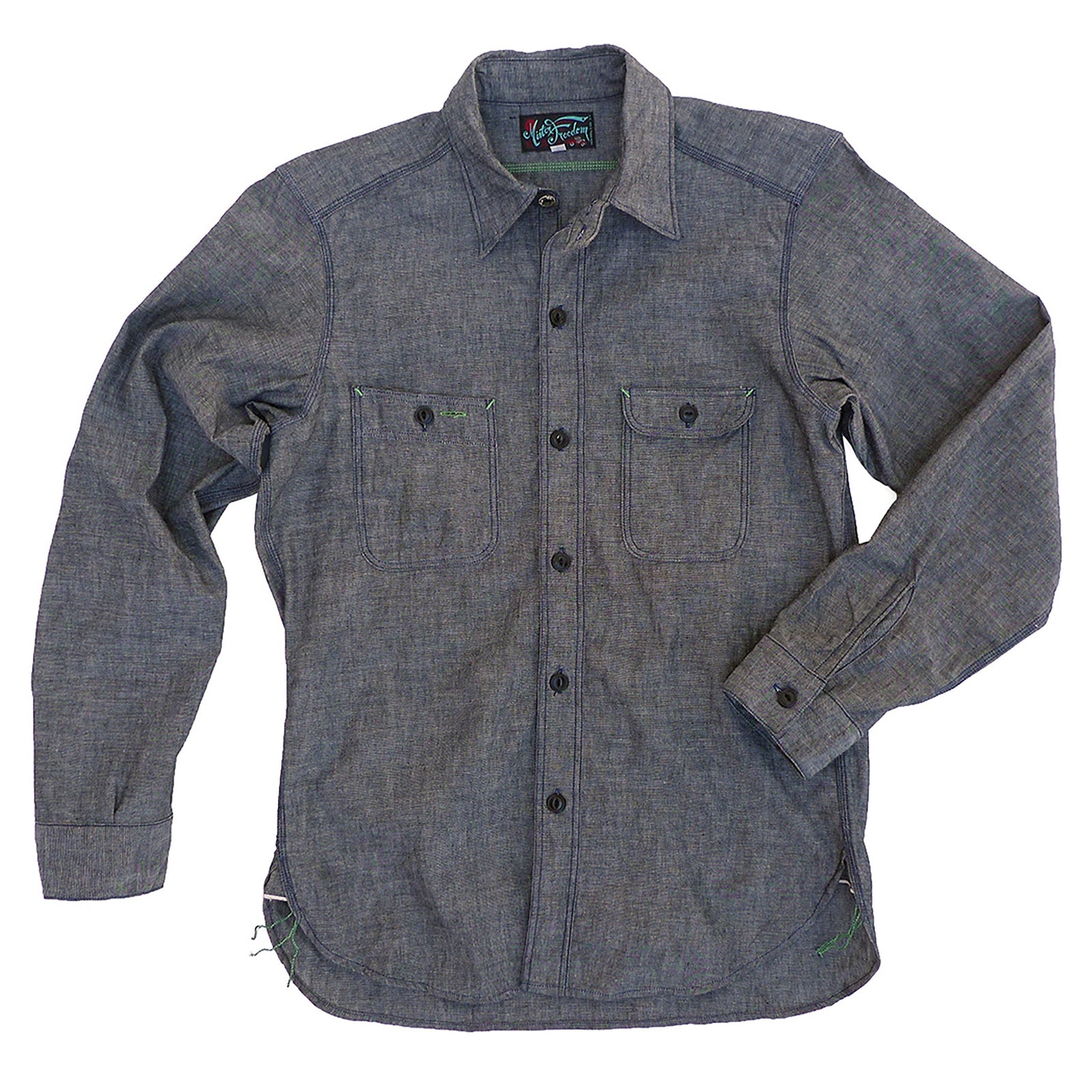 Nixon Shirt - Black Chambray - Warehouse