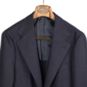 X Sartoria Carrara Unlined Jacket In Nailhead Lovat Bard 3 Ply Wool