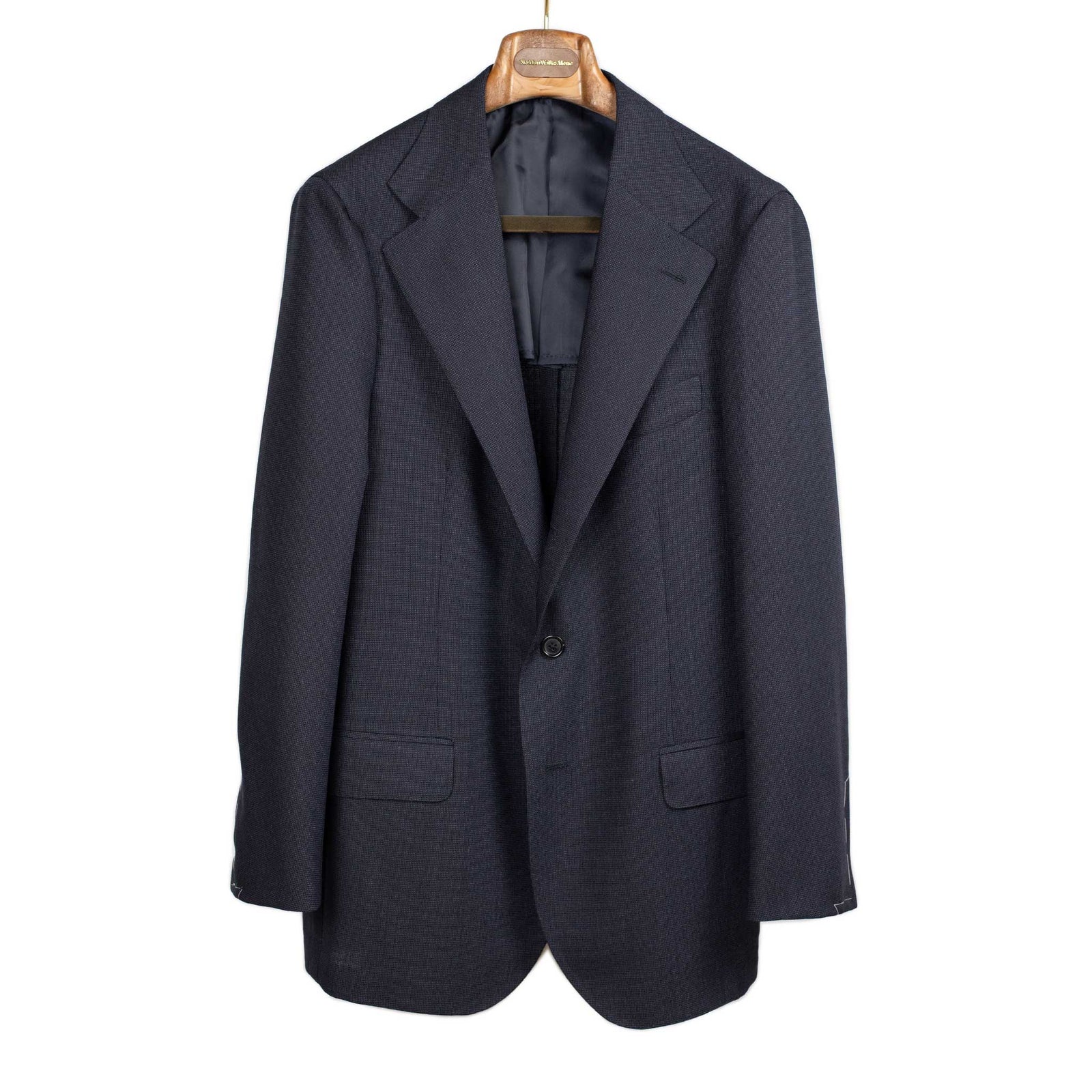 X Sartoria Carrara Unlined Jacket In Nailhead Lovat Bard 3 Ply Wool