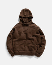 NOVIS HOODED SWEATSHIRT - FONDENTE BROWN 19oz. ALL COTTON LOOPBACK TERRY FLEECE