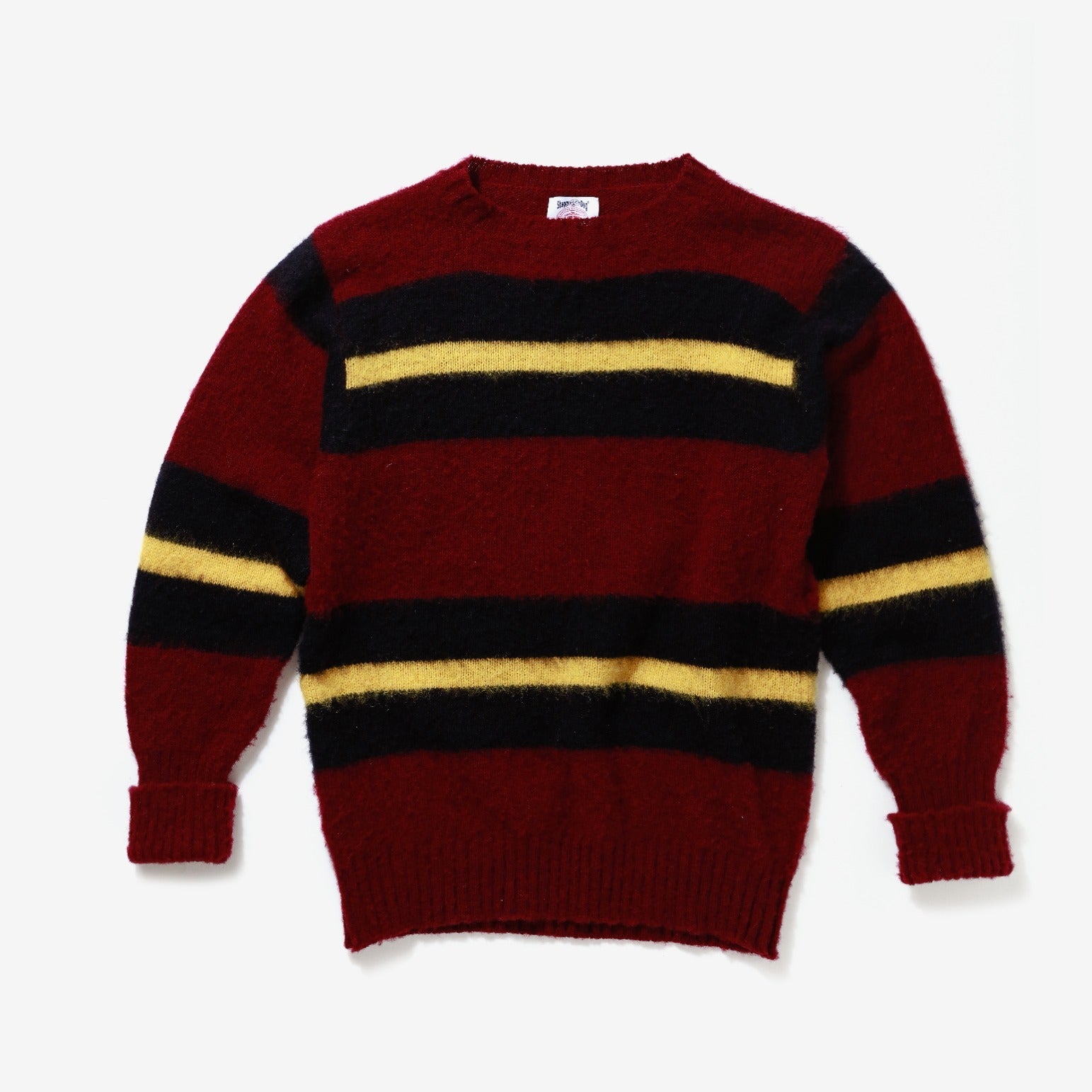 J. Press Shaggy Dog Sweater - Bordeaux/Blue/Yellow (FINAL SALE)