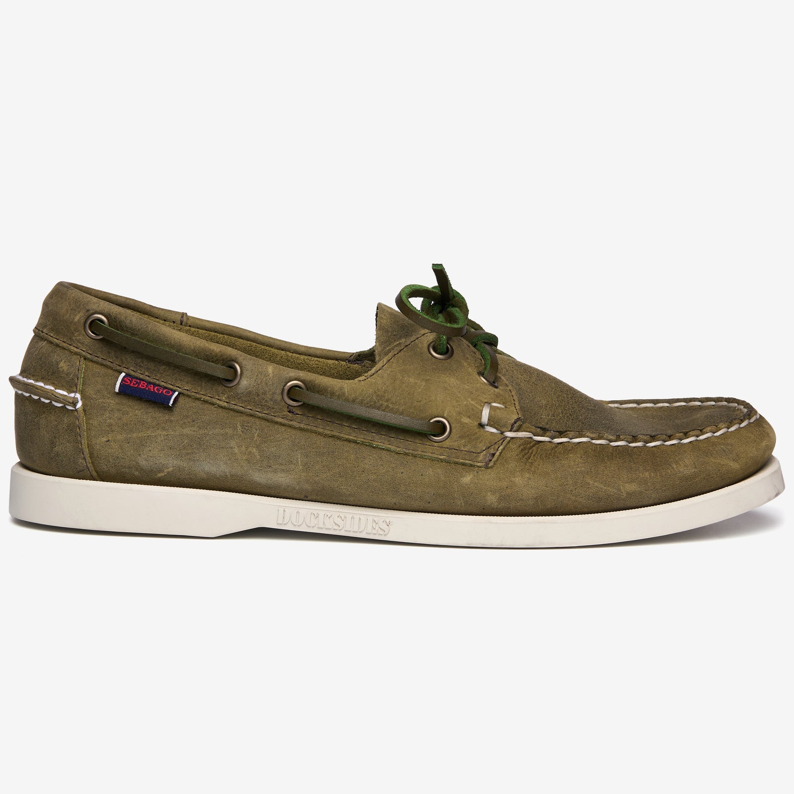 Docksides Portland Crazy H - Green Military