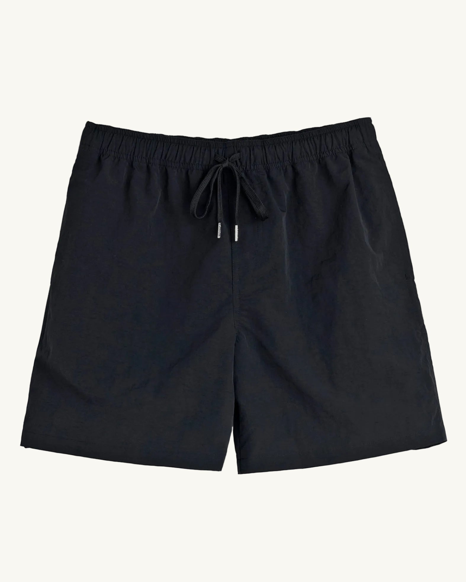 Nylon Drawstring Shorts - Black