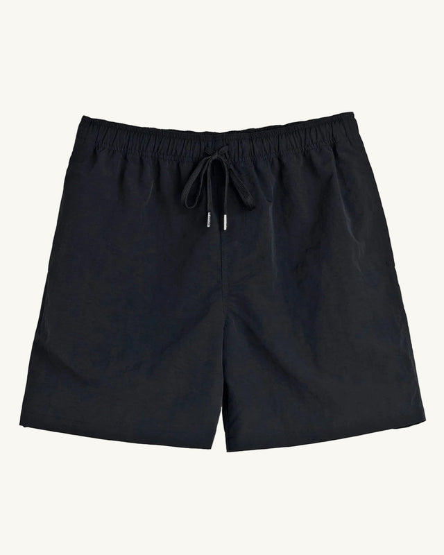 Nylon Drawstring Shorts - Black