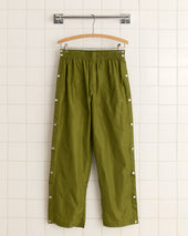 Nylon Tear-Away Track Pants - Olive