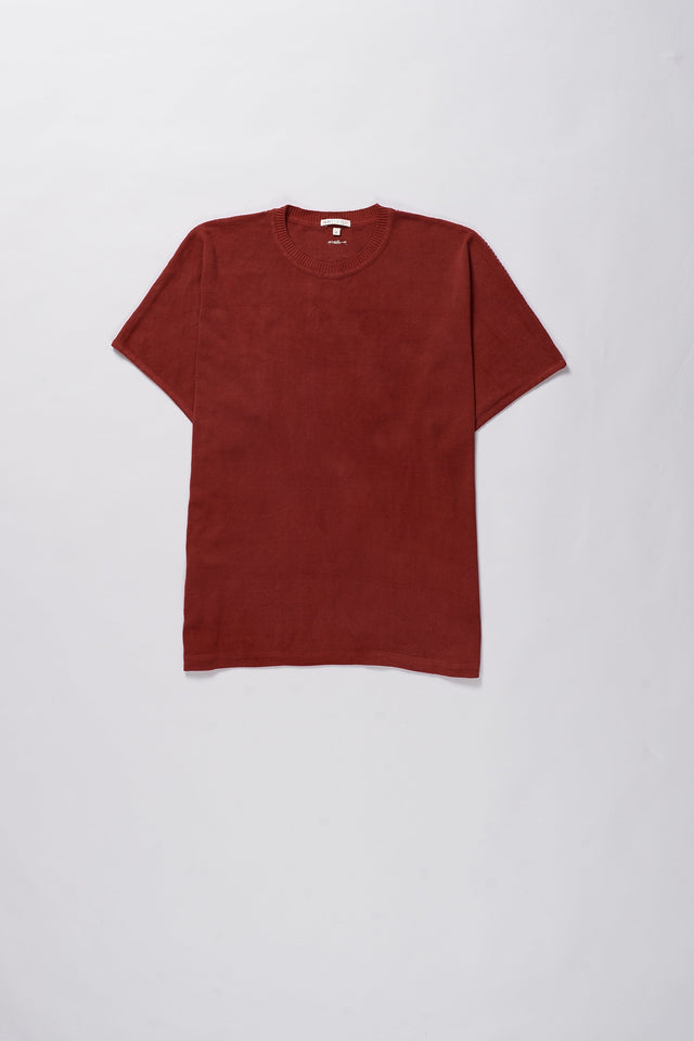 Crimson Pink Cotton Relaxed Fit T Shirt