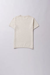 Ecru Knitted T Shirt