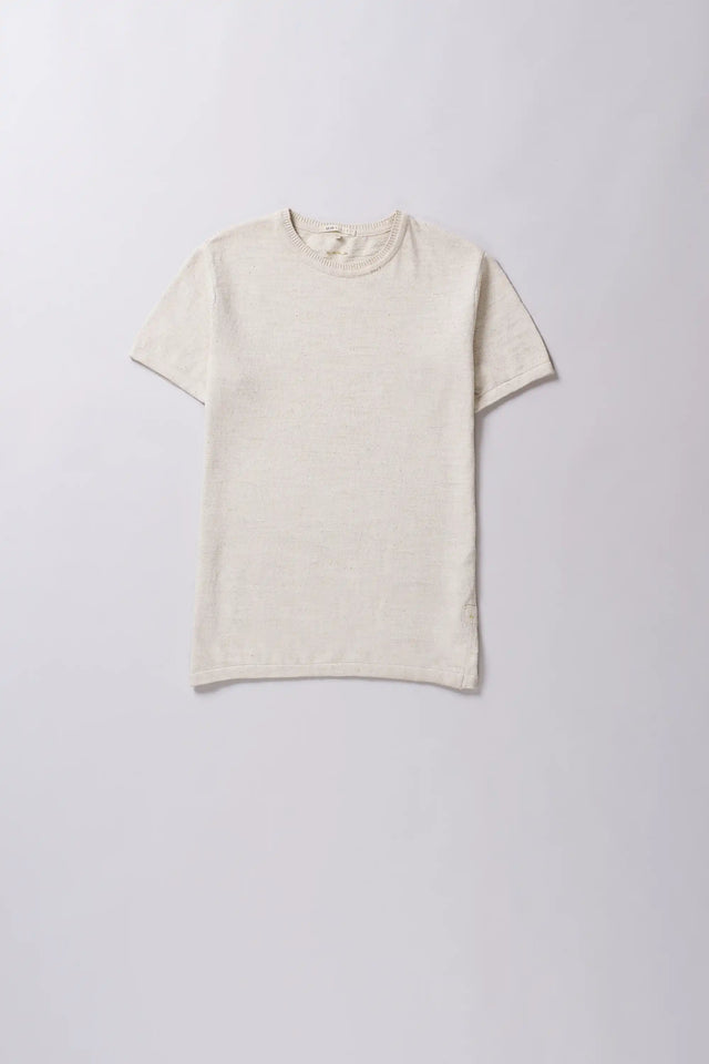 Ecru Knitted T Shirt