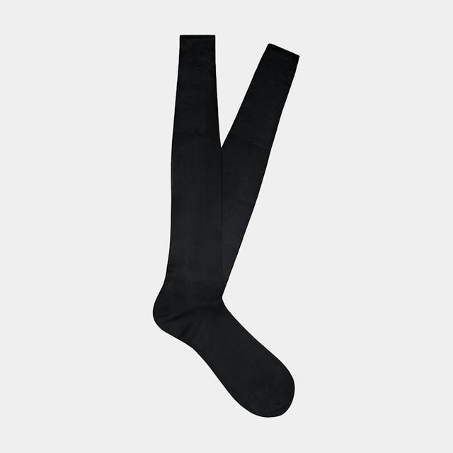 Black Knee High Socks