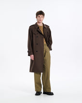 Blanefield Fox Brothers Double Breasted Wool Trench Coat