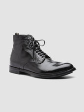 ANATOMIA 013 - Black Leather Ankle Boots