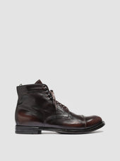 ANATOMIA 016 - Dark Brown Leather Ankle Boots