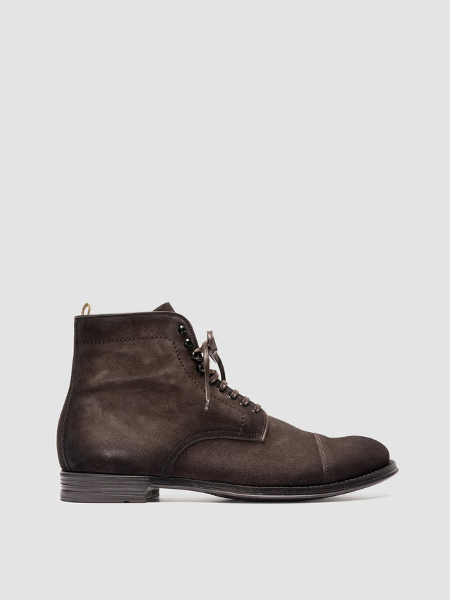 ANATOMIA 016 - Brown Suede Ankle Boots