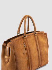 QUENTIN 009 - Brown Suede Bag