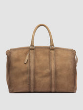 QUENTIN 009 - Taupe Suede Bag